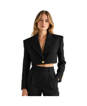 Balmain - Blazer corto nero