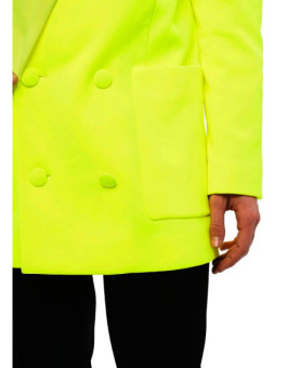 Balmain - blazer doppiopetto giallo fluo