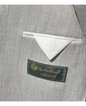 Loro Piana Tessuto - completo doppiopetto gessato