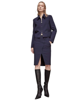 Patrizia Pepe - Gonna longuette navy