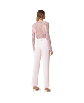 Twinset - pantalone maschile rosa gesso