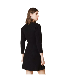 Twinset - Abito in maglia a costine