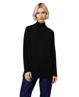 Alpha Studio - collo alto m/l coste mix