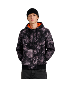 Moose knuckles - piumino zip up hoo tie dye