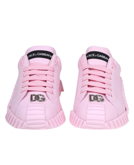 Dolce & Gabbana - sneakers vitello nappato rosa