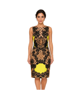 Dolce & Gabbana - abito floreale con pizzo