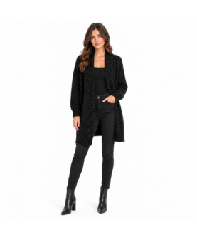 anna molinari - cardigan buclè lungo
