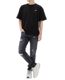 Dolce & Gabbana - lucky chance logo distressed denim