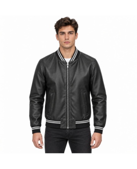 Dolce & Gabbana - bomber in pelle sintetica