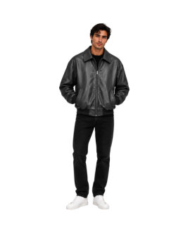 Dolce & Gabbana - giacca in pelle nera