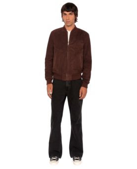 Schott NYC - GOAT SUEDE CASUAL BOMBER JACKET