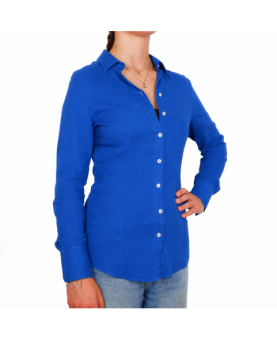 Bagutta - camicia lino bluette