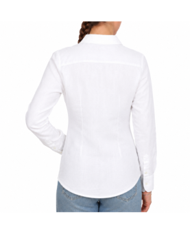 Bagutta - camicia lino bianco