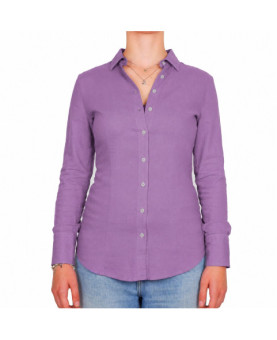 Bagutta - camicia lino viola