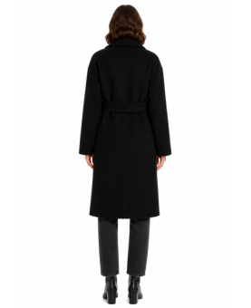 Bagutta - cappotto lungo lana con cintura
