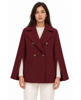 Loro Piana Tessuto - peacoat doppiopetto taglio kimono