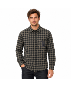 hogan - camicia quadretti logata